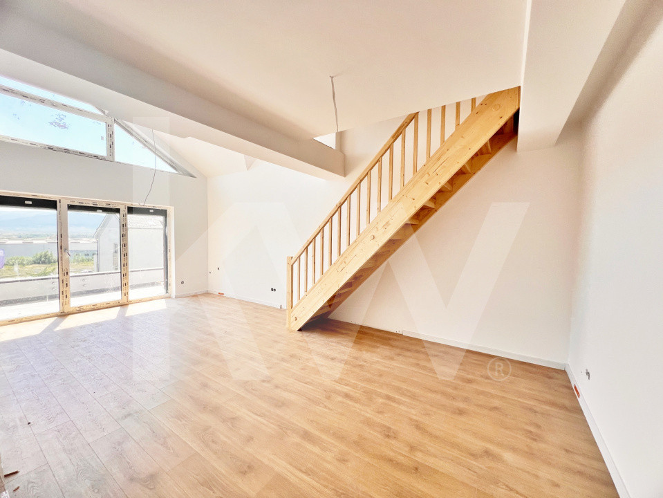 Apart. cu 2 cam. pe două nivele, cu logie. Vilă design modern în Cristian-Sibiu 