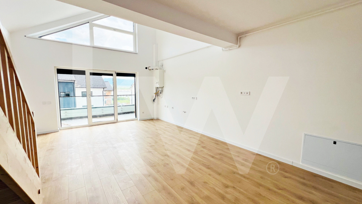 Apart. cu 2 cam. pe două nivele, cu logie. Vilă design modern în Cristian-Sibiu 