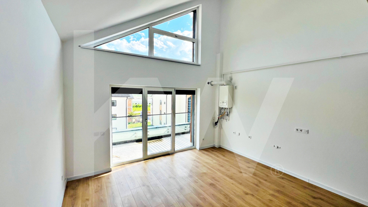 Apart. cu 2 cam. pe două nivele, cu logie. Vilă design modern în Cristian-Sibiu 