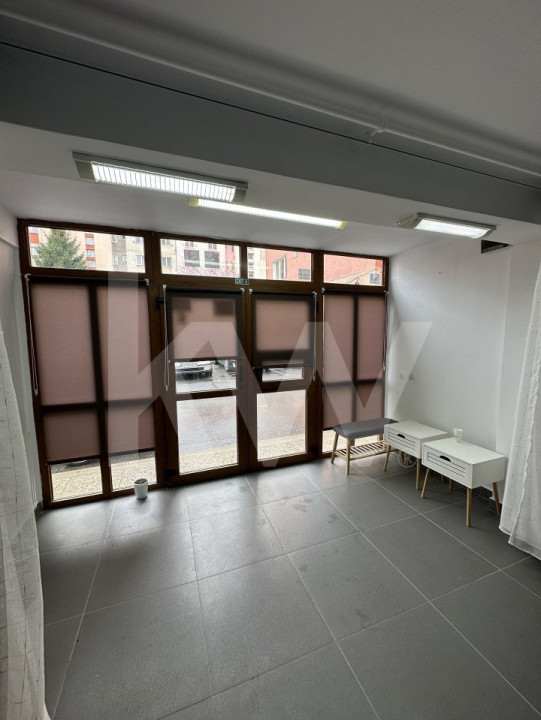 Spațiu comercial de închiriat – vitrină la stradă, lângă Școala 21, Sibiu