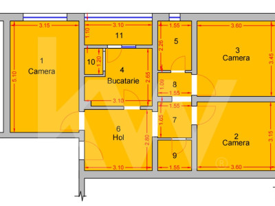 Apartament cu 3 dormitoare | etaj 5 lift | boxa/pivnita Str Iezer