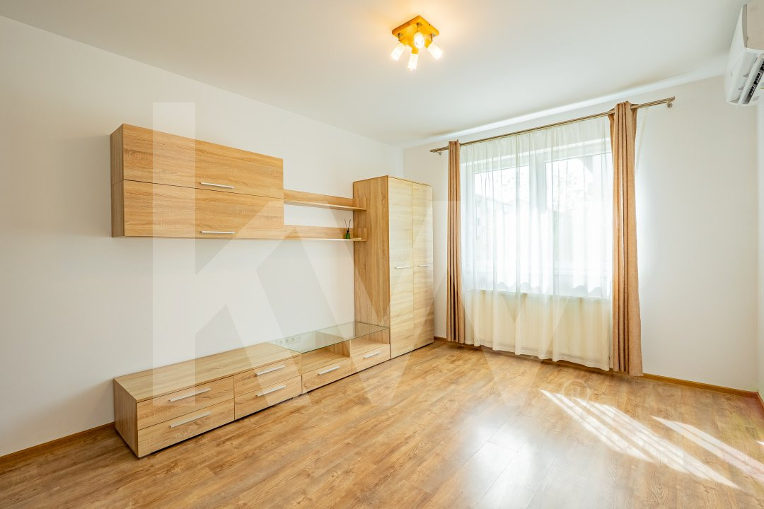 Apartament luminos cu 2 camere, etaj 1, parcare și loc de joacă privat