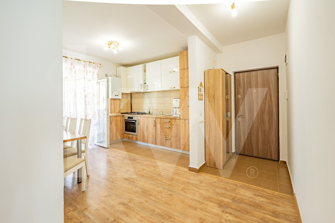 Apartament luminos cu 2 camere, etaj 1, parcare și loc de joacă privat