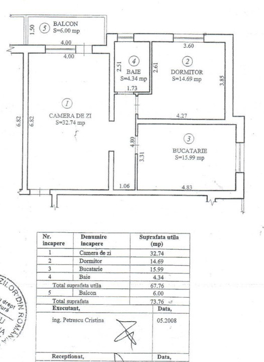 Apartament - 2 camere - Et 2 - mobilat și utilat - Ale. Sevis - Sibiu 