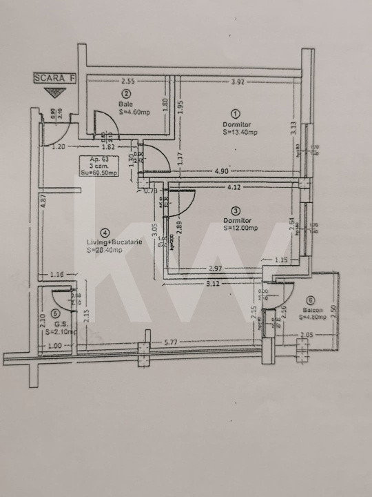 Apartament 3 camere de închiriat – Turnișor