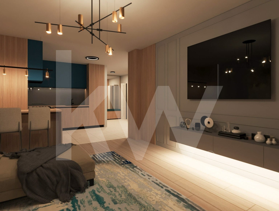 Apartament 2 camere 61,34 mp