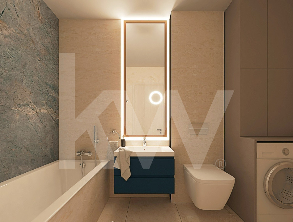 Apartament 2 camere 61,34 mp