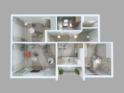 Apartament 3 camere 72,07 mp