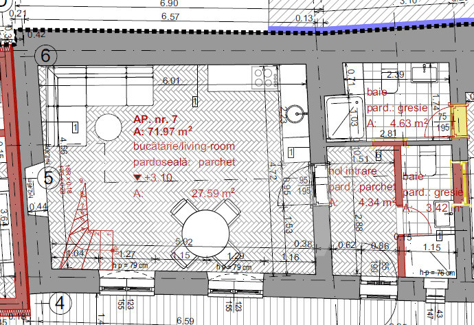 Apartament 3 camere | Etaj 1 + M | Curte | ULTRACENTRAL