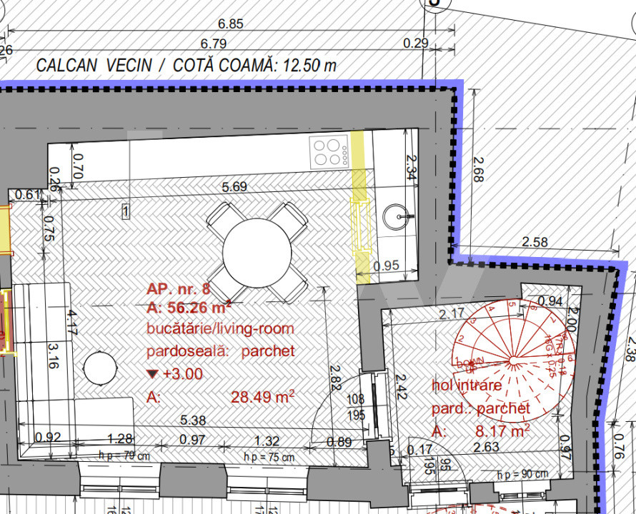 Apartament 2 camere | Et 1+ M | Curte | ULTRACENTRAL
