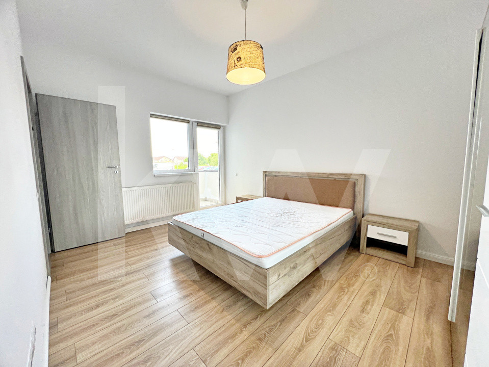 Apartament primitor de 2 camere, mobilat și utilat + balcon si parcare. Parter.