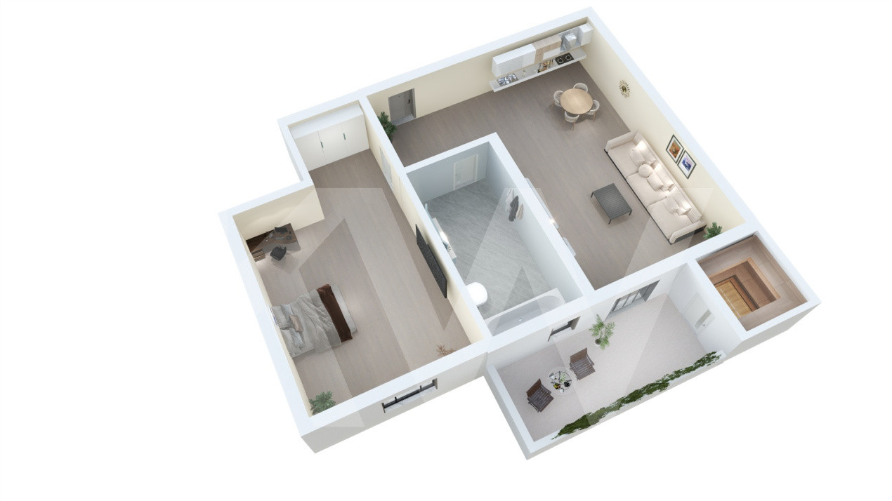 Apartament de vanzare in Sibiu - 2 camere - bloc nou, cu lift