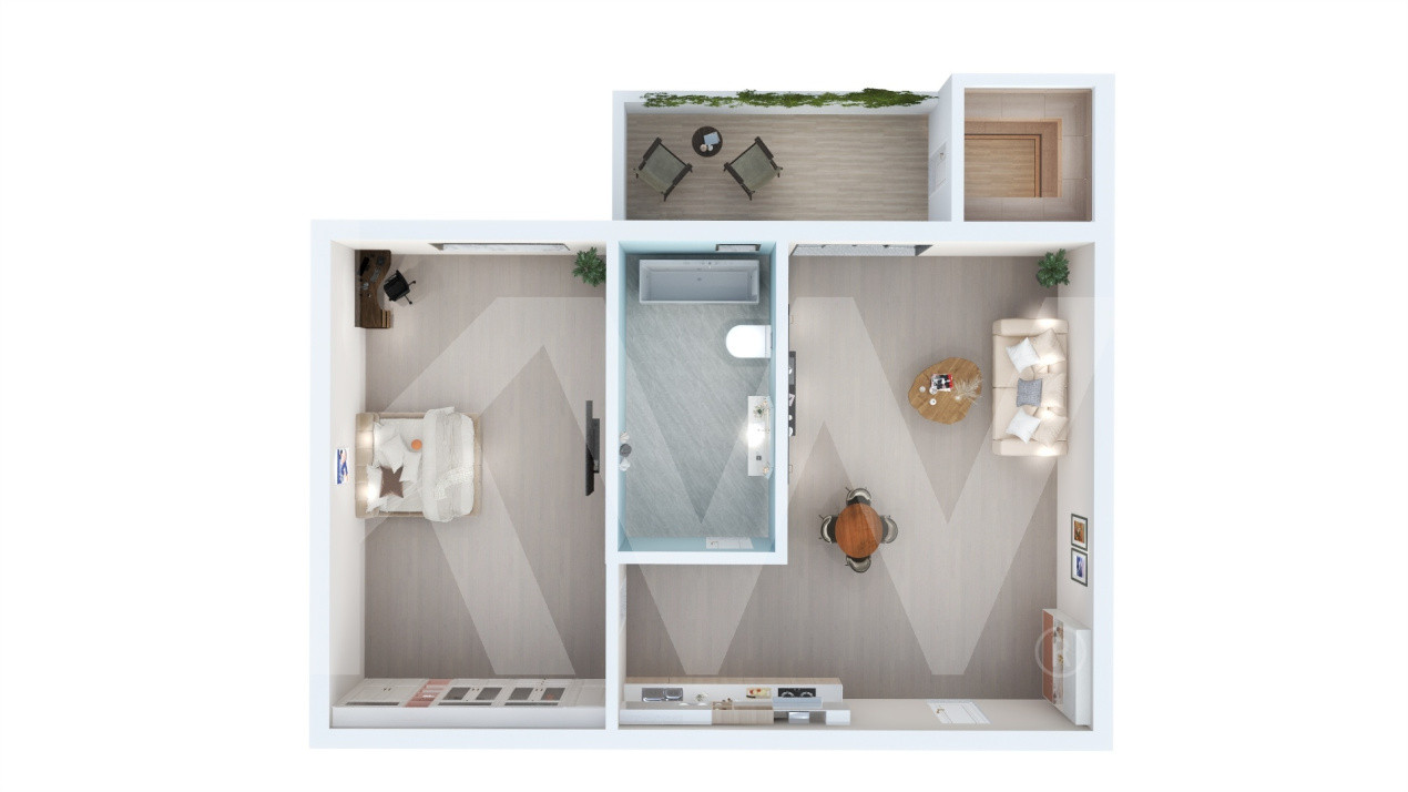 Apartament de vanzare in Sibiu - 2 camere - bloc nou, cu lift