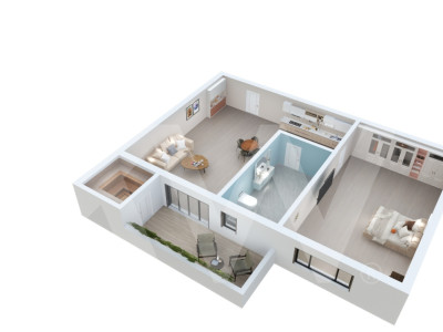 Apartament de vanzare in Sibiu - 2 camere - bloc nou, cu lift