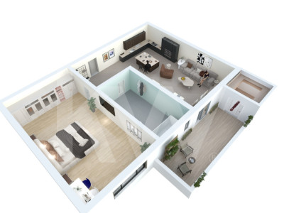 Apartament de vanzare in Sibiu - 2 camere - bloc nou, cu lift