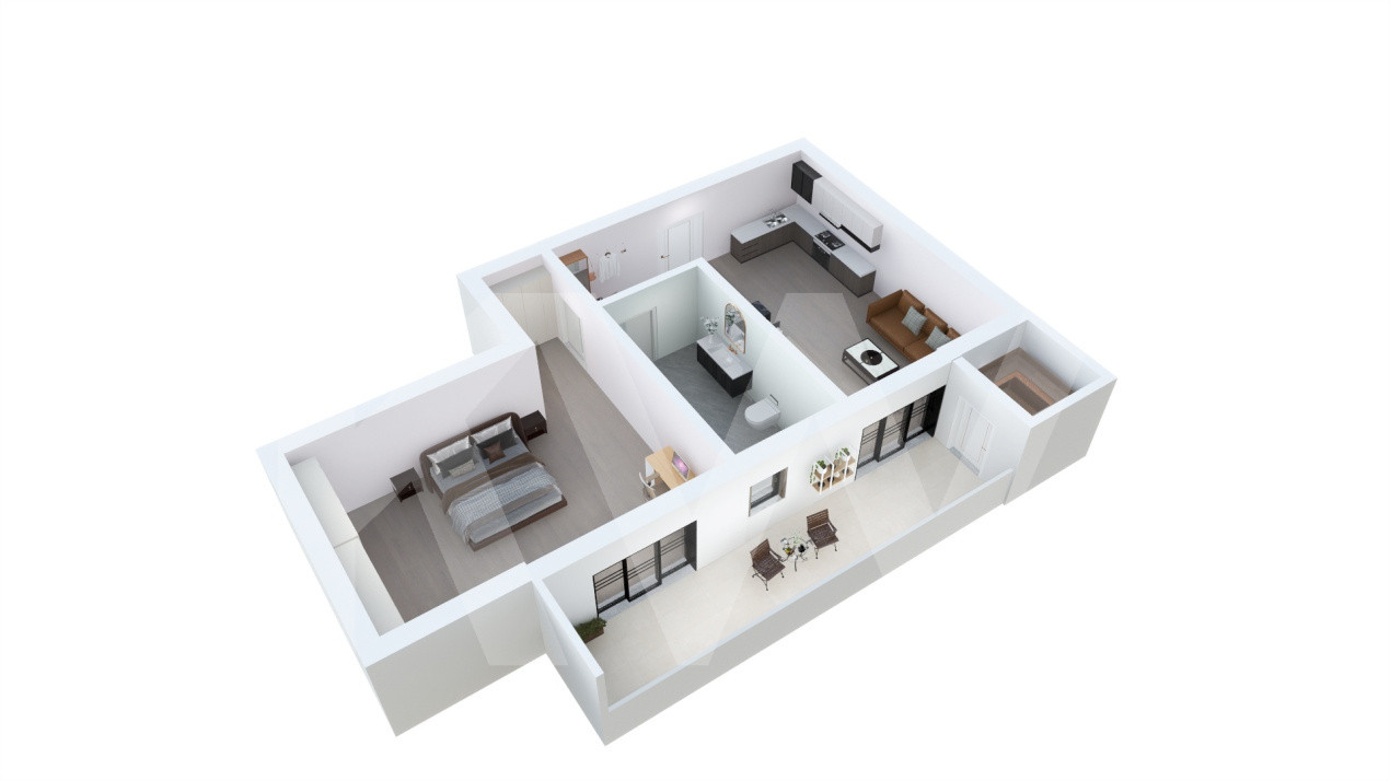 Apartament de vanzare in Sibiu - 2 camere - bloc nou, cu lift