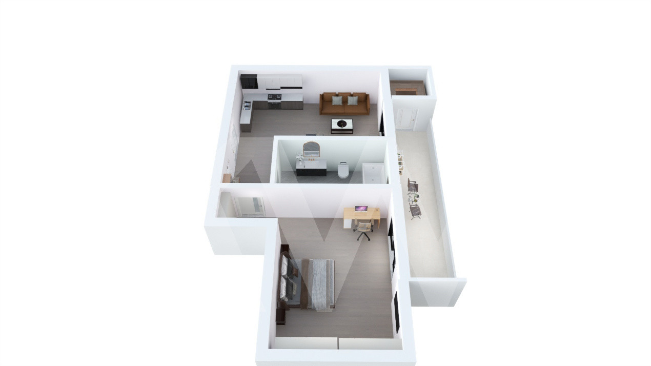 Apartament de vanzare in Sibiu - 2 camere - bloc nou, cu lift