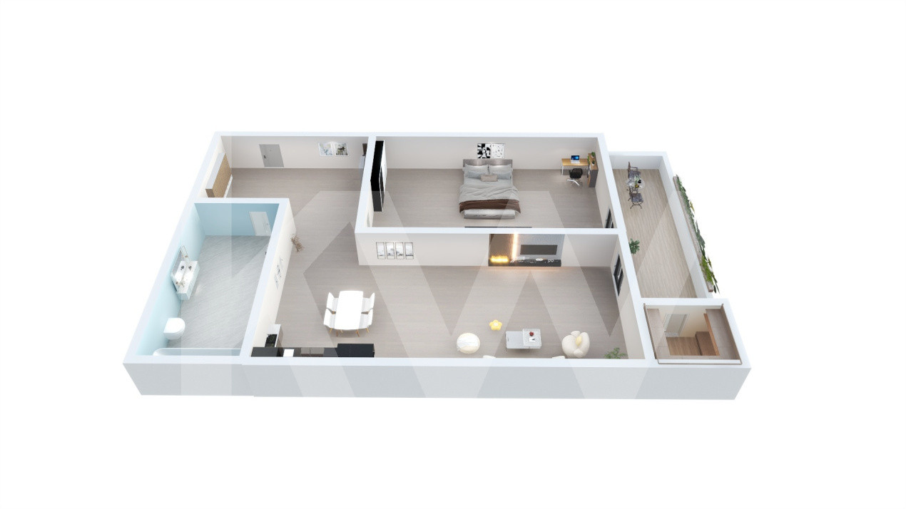 Apartament de vanzare in Sibiu - 2 camere - bloc nou, cu lift