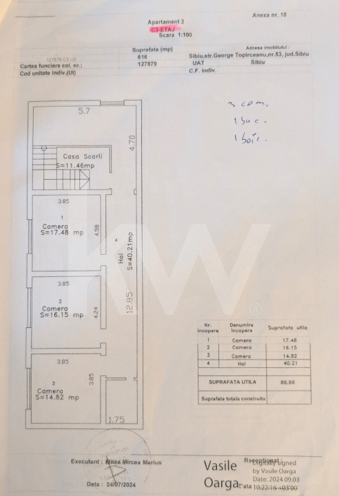 Apartament la casa zona Turnisor!