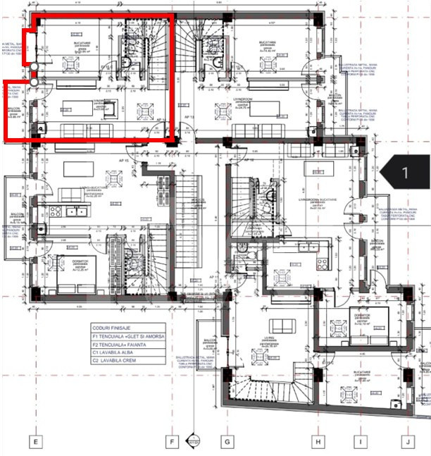 Apartament de 3 camere pe două niveluri, predare la cheie – Cartier Turnișor