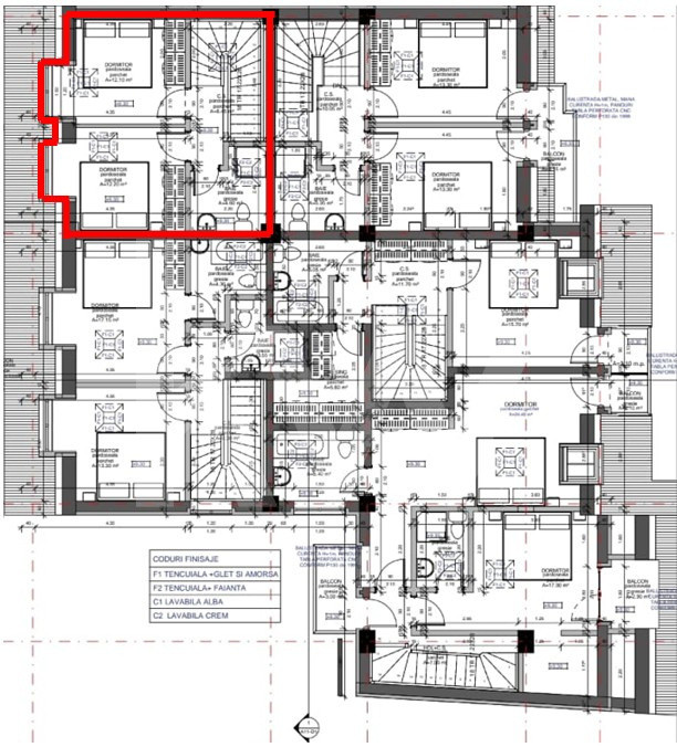 Apartament de 3 camere pe două niveluri, predare la cheie – Cartier Turnișor