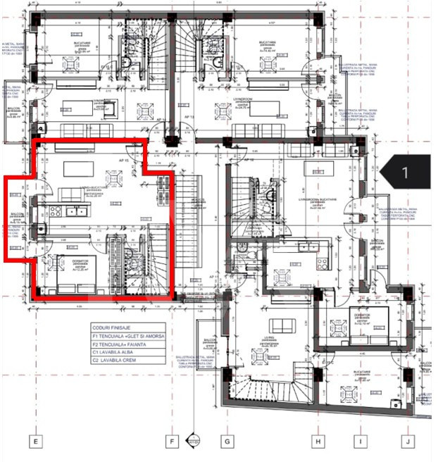 Apartament de 4 camere pe două niveluri – Turnișor
