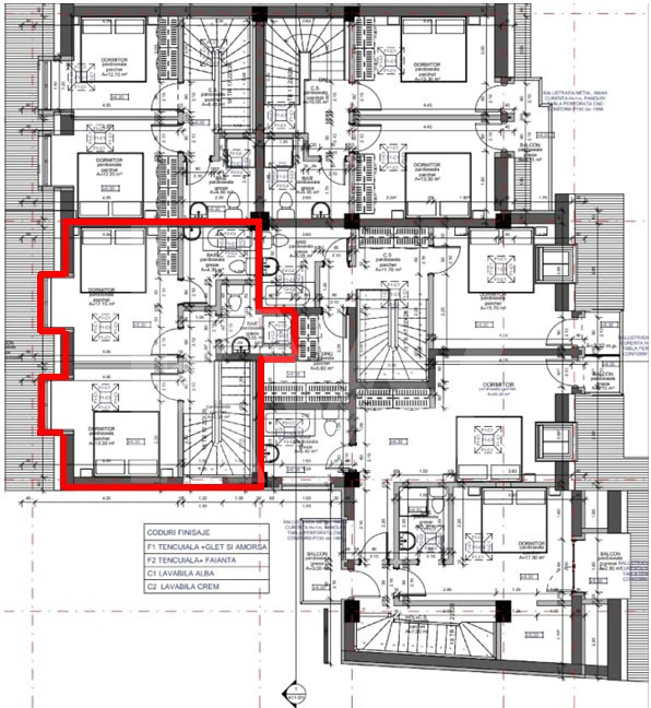 Apartament de 4 camere pe două niveluri – Turnișor
