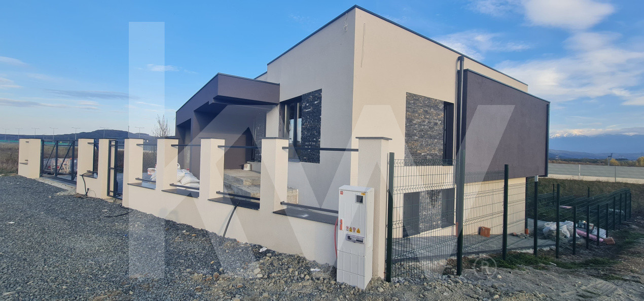 Casă Individuală Modernă–Teren 490 mp. SU 201 mp + Terasă 41 mp. Șelimbăr-Sibiu