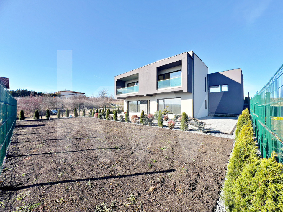 Casă Individuală modernă 4 cam–Teren 815 mp.SU 201 mp. Șelimbăr-Sibiu