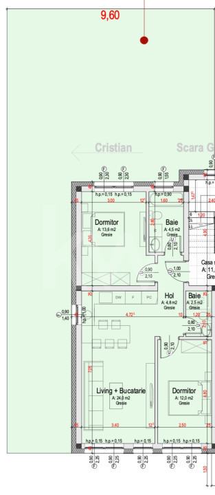 Apartament 3 camere, două băi, curte 110 mp-Natura la tine acasă! Cristian-SiBiU