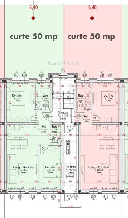Apartament 3 camere, două băi, curte 50 mp -Natura la tine acasă! Cristian-SiBiU