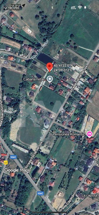 Vând teren 1.534 mp în Tocile, Sadu – utilități și priveliște deosebită