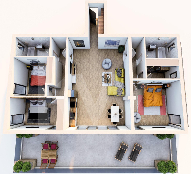 Teren cu PUZ autorizatie 22 apartamente cu terase zona Turnisor Sibiu