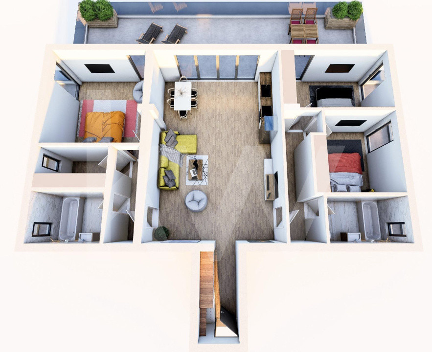 Teren cu PUZ autorizatie 22 apartamente cu terase zona Turnisor Sibiu