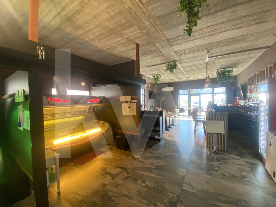 Spatiu comercial stradal 128mp terasa 120mp 8loc parcare Doamna Stanca