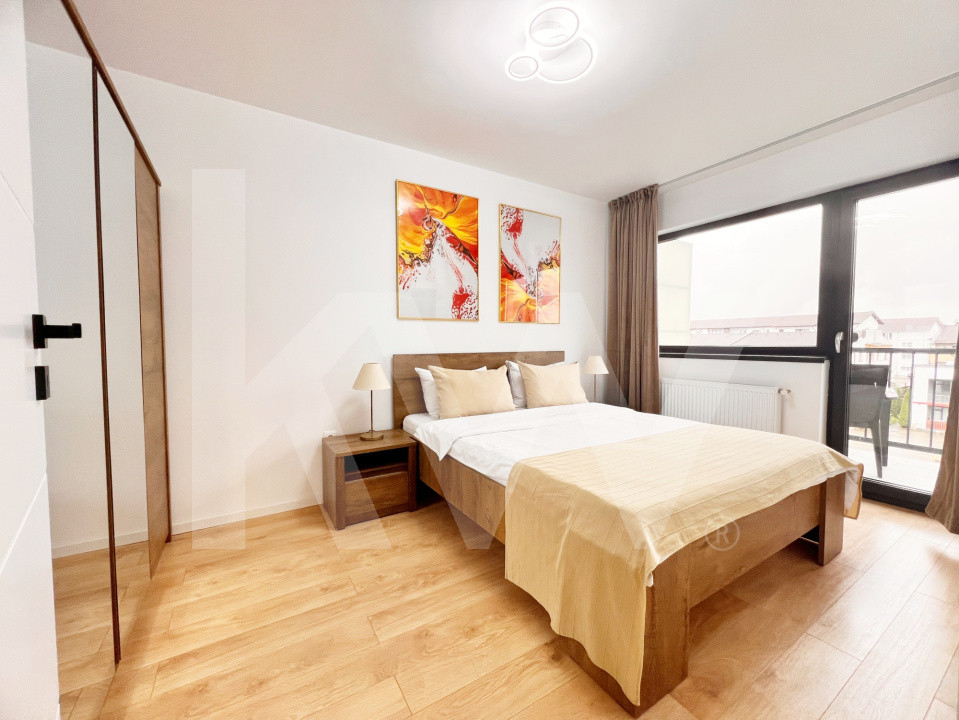 Ap. modern cu 3 cam. complet mobilat si utilat+loc de parcare-Kaufland