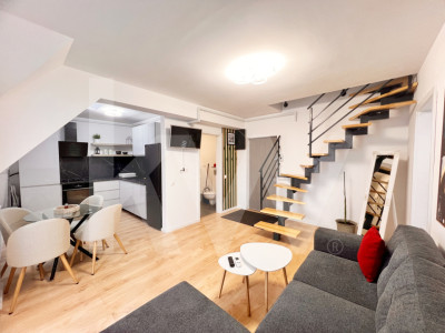 Ap. modern cu 3 cam. complet mobilat și utilat, două băi+loc de parcare