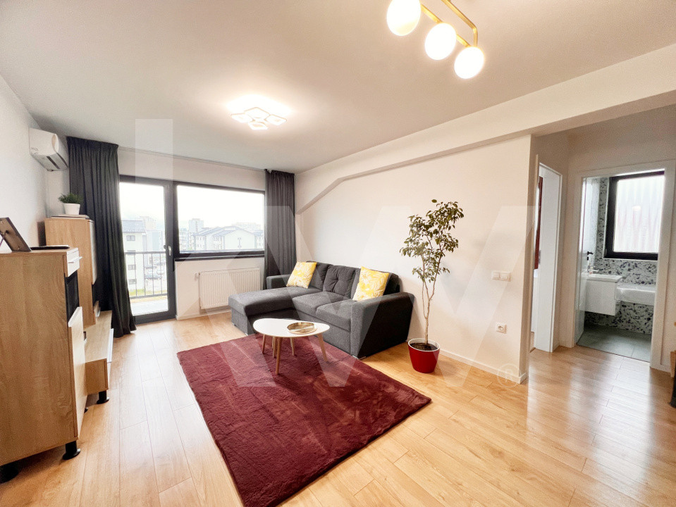 Ap. modern cu 3 cam. complet mobilat și utilat, două băi+loc de parcare