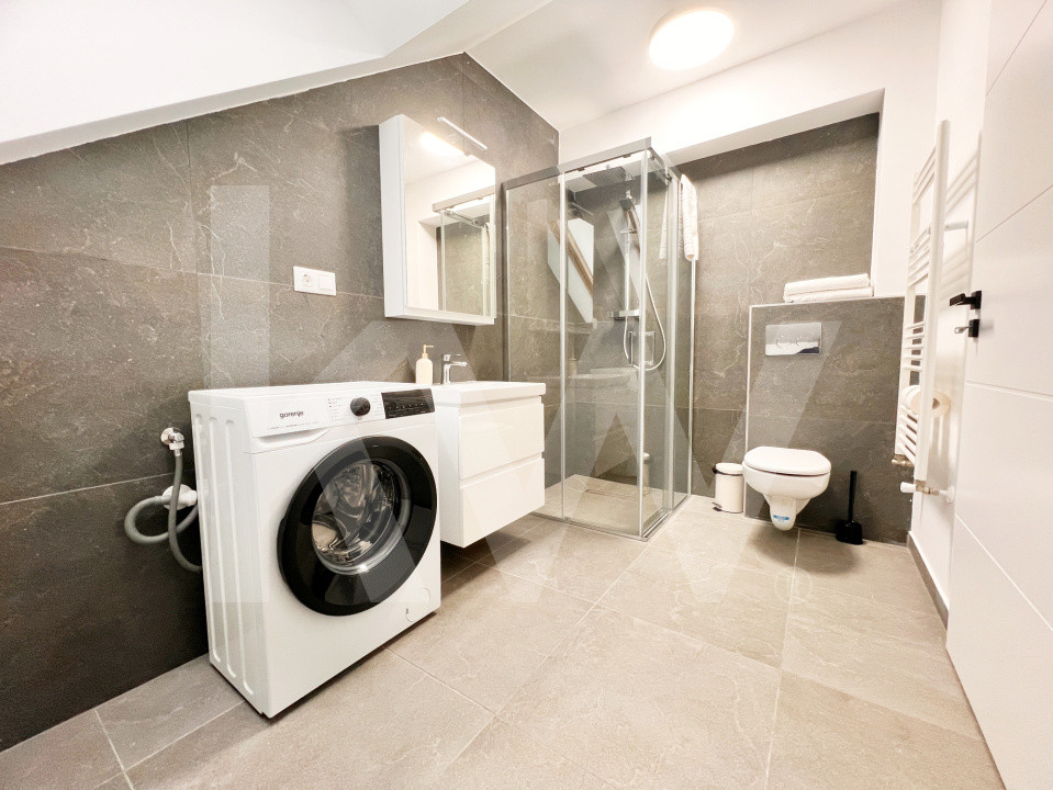 Ap. modern cu 3 cam. complet mobilat și utilat, două băi+loc de parcare