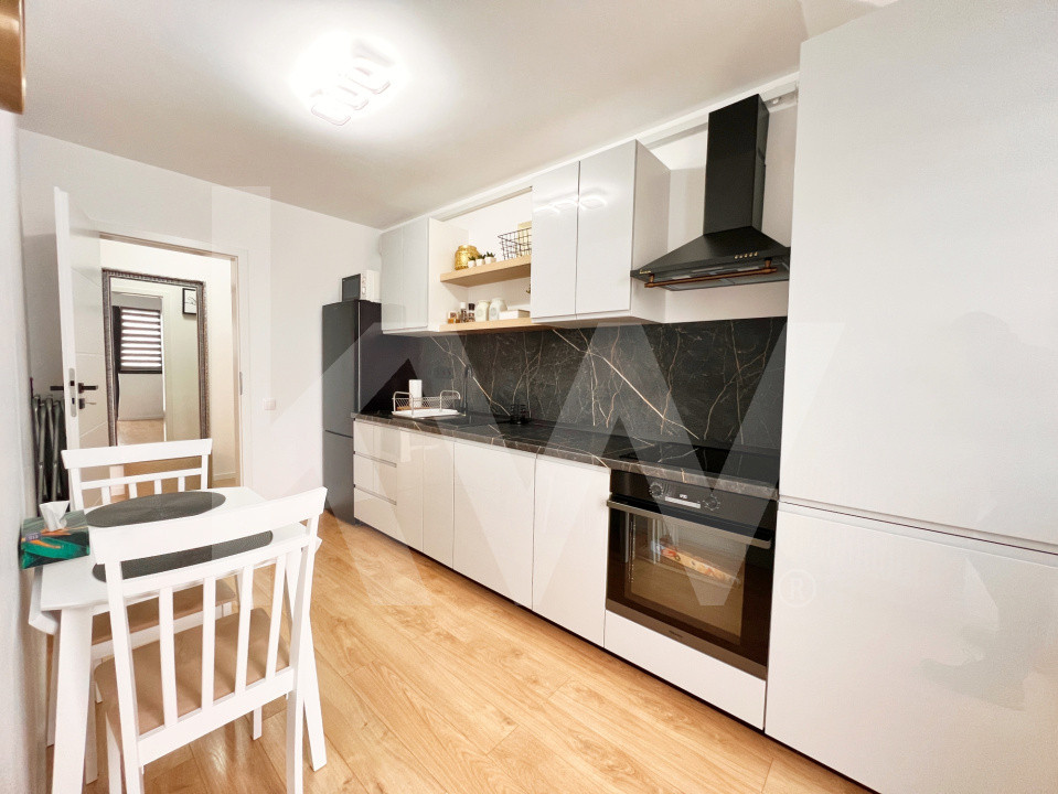 Ap. modern cu 3 cam. complet mobilat și utilat, două băi+loc de parcare