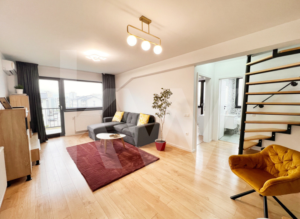 Ap. modern cu 3 cam. complet mobilat și utilat, două băi+loc de parcare