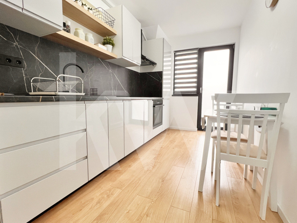 Ap. modern cu 3 cam. complet mobilat și utilat, două băi+loc de parcare