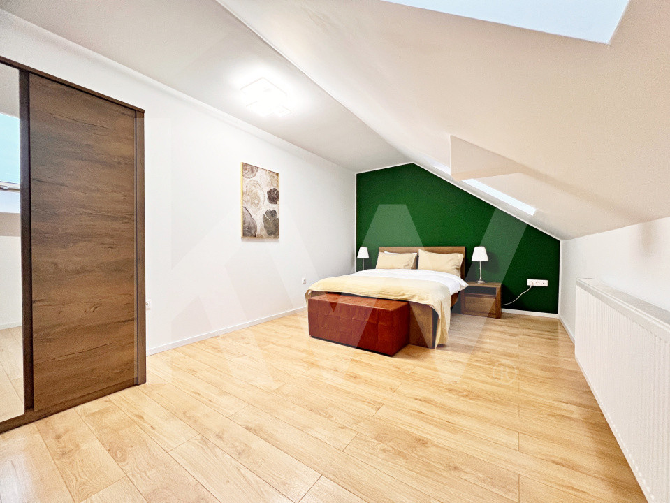 Ap. modern cu 3 cam. complet mobilat și utilat, două băi+loc de parcare