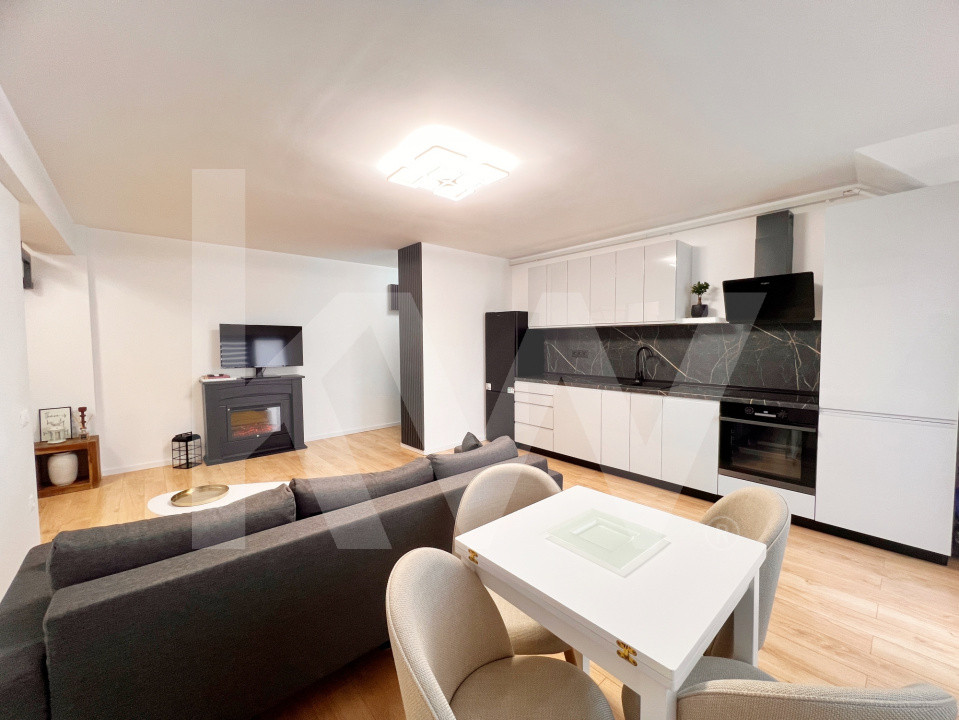 Apart. 3 cam. coplet mobilat, două băi, balcon, lift, parcare-Kaufland Hipodrom