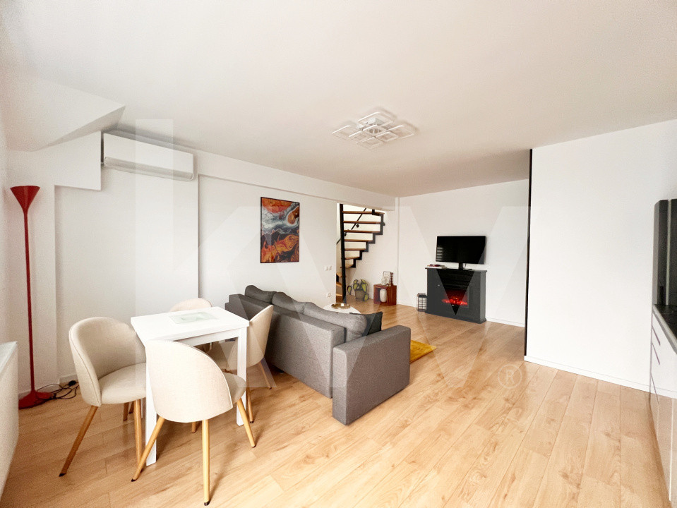 Apart. 3 cam. coplet mobilat, două băi, balcon, lift, parcare-Kaufland Hipodrom