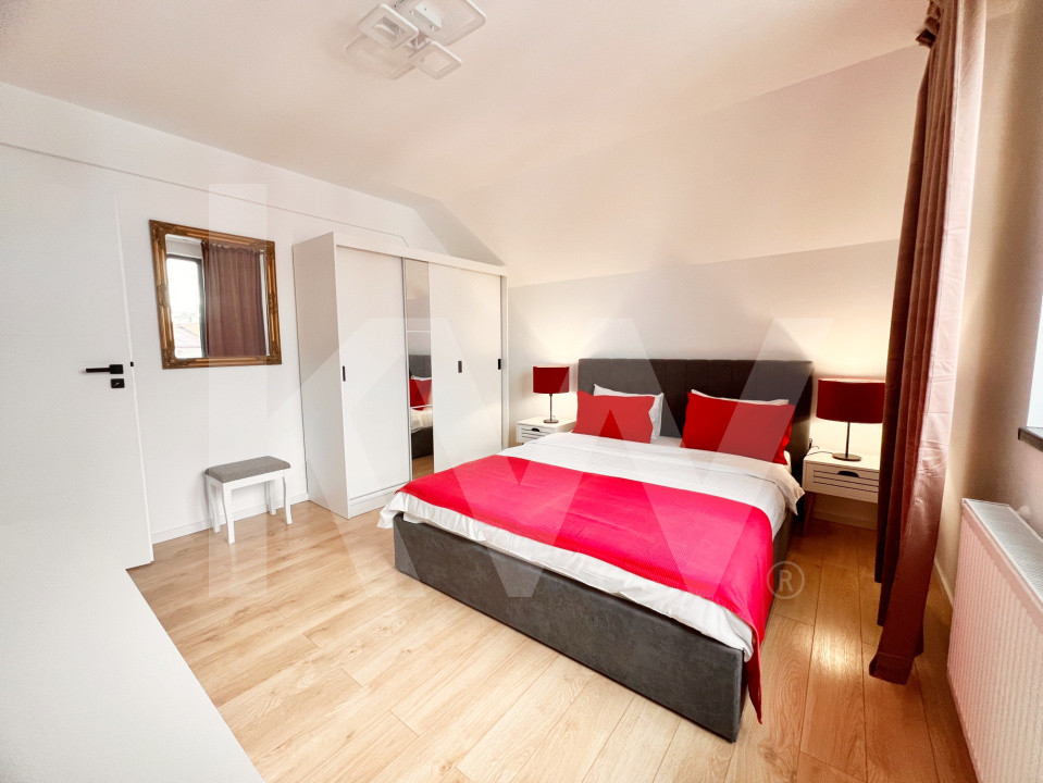 Apart. 3 cam. coplet mobilat, două băi, balcon, lift, parcare-Kaufland Hipodrom