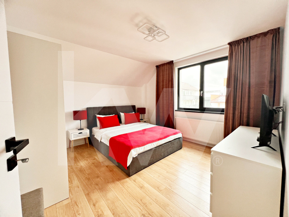 Apart. 3 cam. coplet mobilat, două băi, balcon, lift, parcare-Kaufland Hipodrom