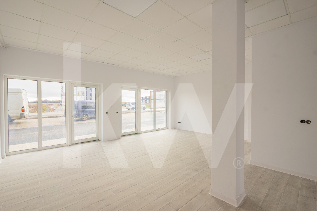 Spațiu finisat, 2 intrări, parcare – Doamna Stanca–Dedeman, disponibil acum