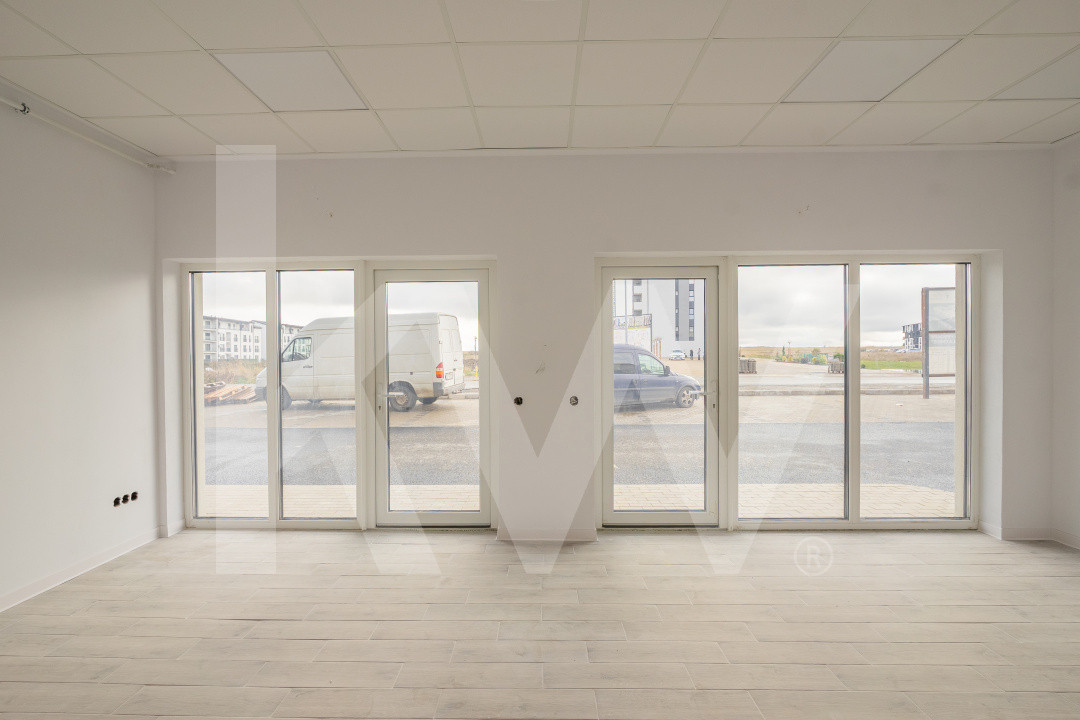 Spațiu finisat, 2 intrări, parcare – Doamna Stanca–Dedeman, disponibil acum