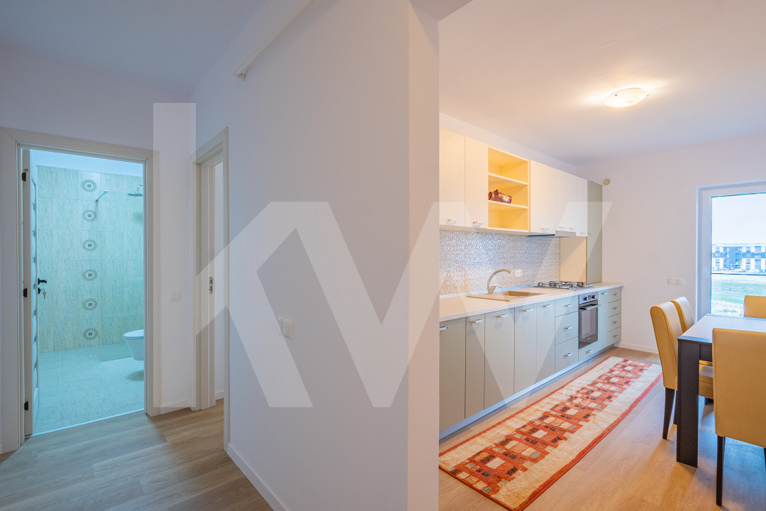 Apartament 2camere mobilat, balcon 10 mp, vedere Cindrel, parcare, Doamna Stanca